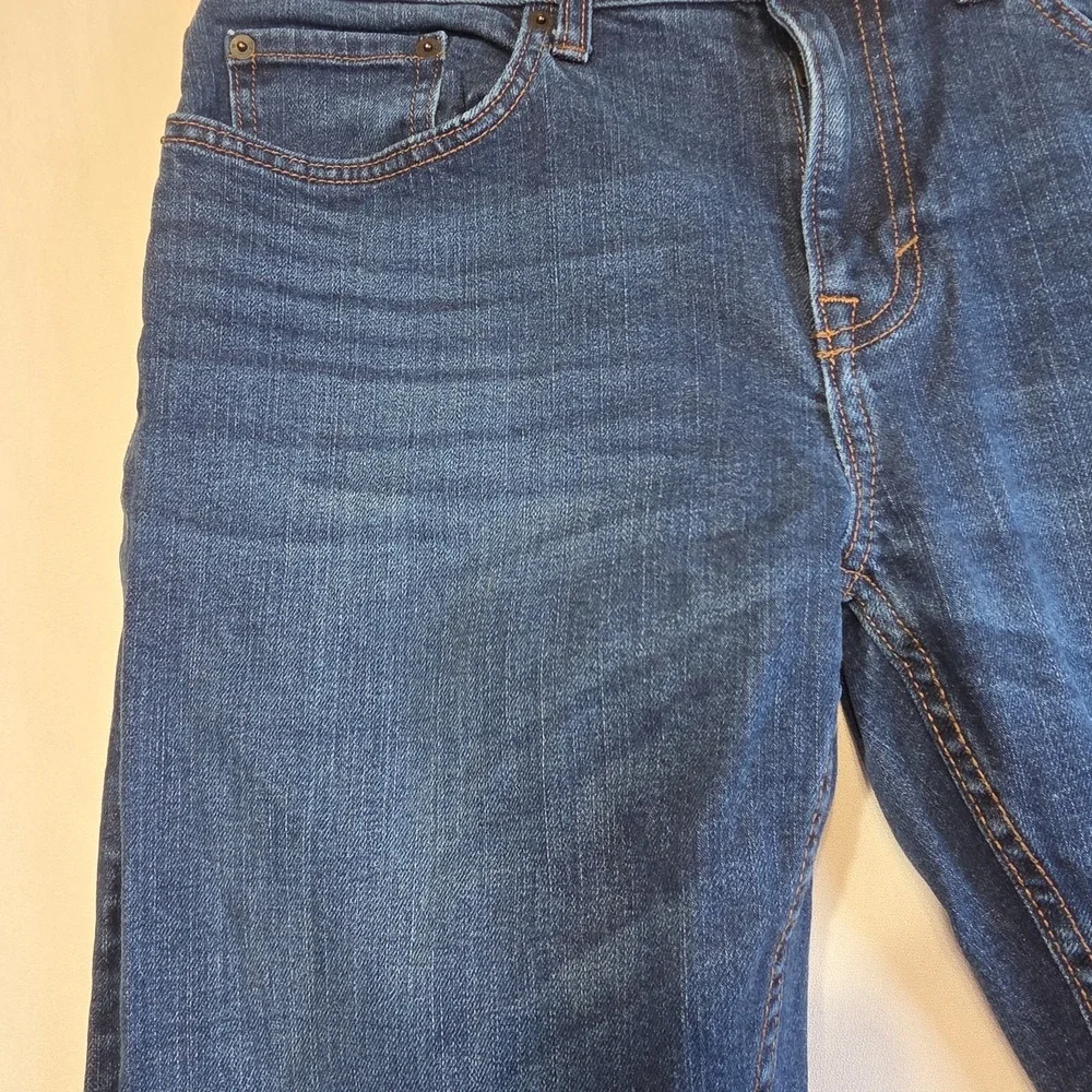 Banana Republic Straight Fit Jeans Mens 32x30 Blue Medium Wash Stretch Denim